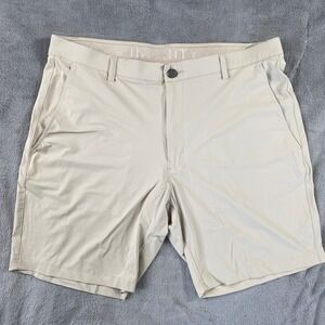 Infinity Performance Shorts Mens 38 Beige Linearflex Stretch Golf Summer 1840369